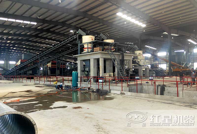 花崗巖石料生產(chǎn)線(xiàn)時(shí)產(chǎn)100噸方案流程