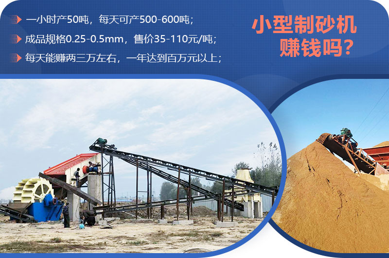 小型制砂機(jī)賺錢(qián)嗎？小型制砂機(jī)圖片及價(jià)格