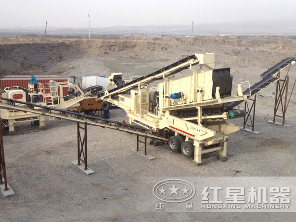 車載破碎機(jī)投用現(xiàn)場(chǎng)