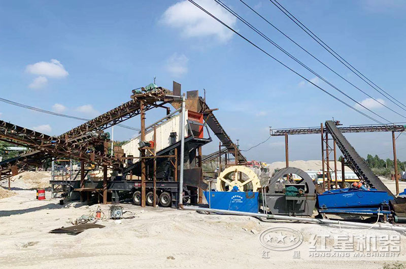 時(shí)產(chǎn)500噸的水洗沙生產(chǎn)線需要配備哪些水洗沙機(jī)器？