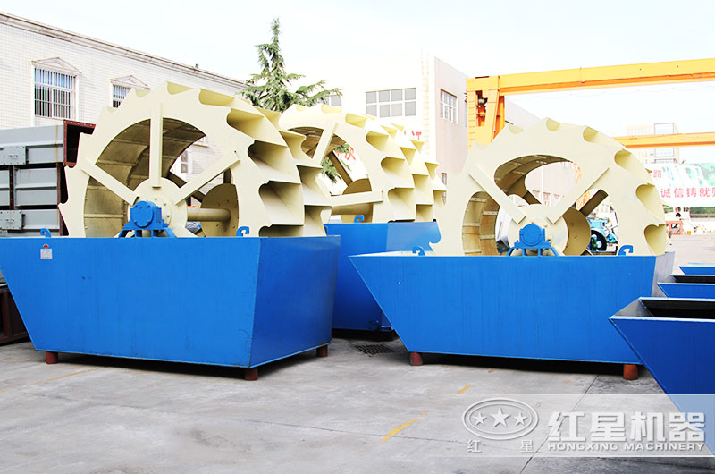一天能洗3000噸的3020輪斗式洗砂機(jī)，以高產(chǎn)威震四方