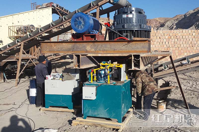 175紅星圓錐機配多少千瓦電機？每小時能生產(chǎn)多少噸石子？銅套怎么換？