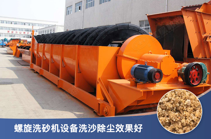 螺旋洗砂機(jī)設(shè)備每小時(shí)產(chǎn)量多少，型號有哪些？